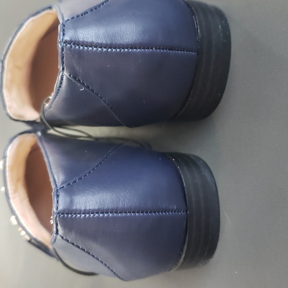 Jones New York NWT Quilted-top Blue Loafer with Buckle Detail - Picture 6 of 6